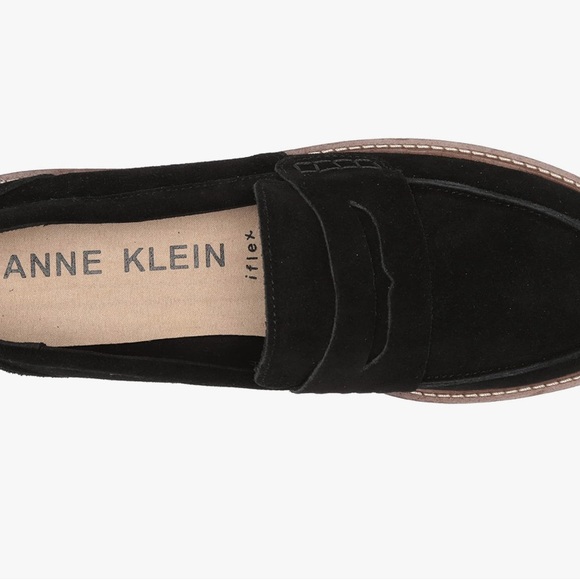 Anne Klein Black Suede Loafer, 8.5 - Picture 2 of 5